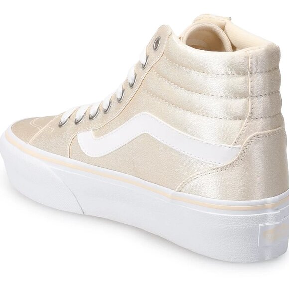 VANS Filmore HI Spring Satin Platform High Top Sk8 Comfy Trainer VN0A5EM7CRM NWT - Picture 15 of 17